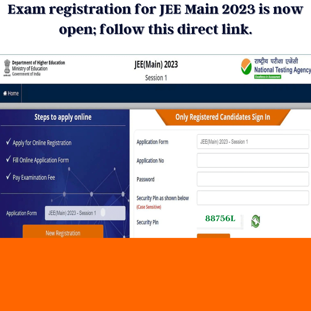 Exam registration for JEE Main 2023 is now open; follow this direct link-thumnail