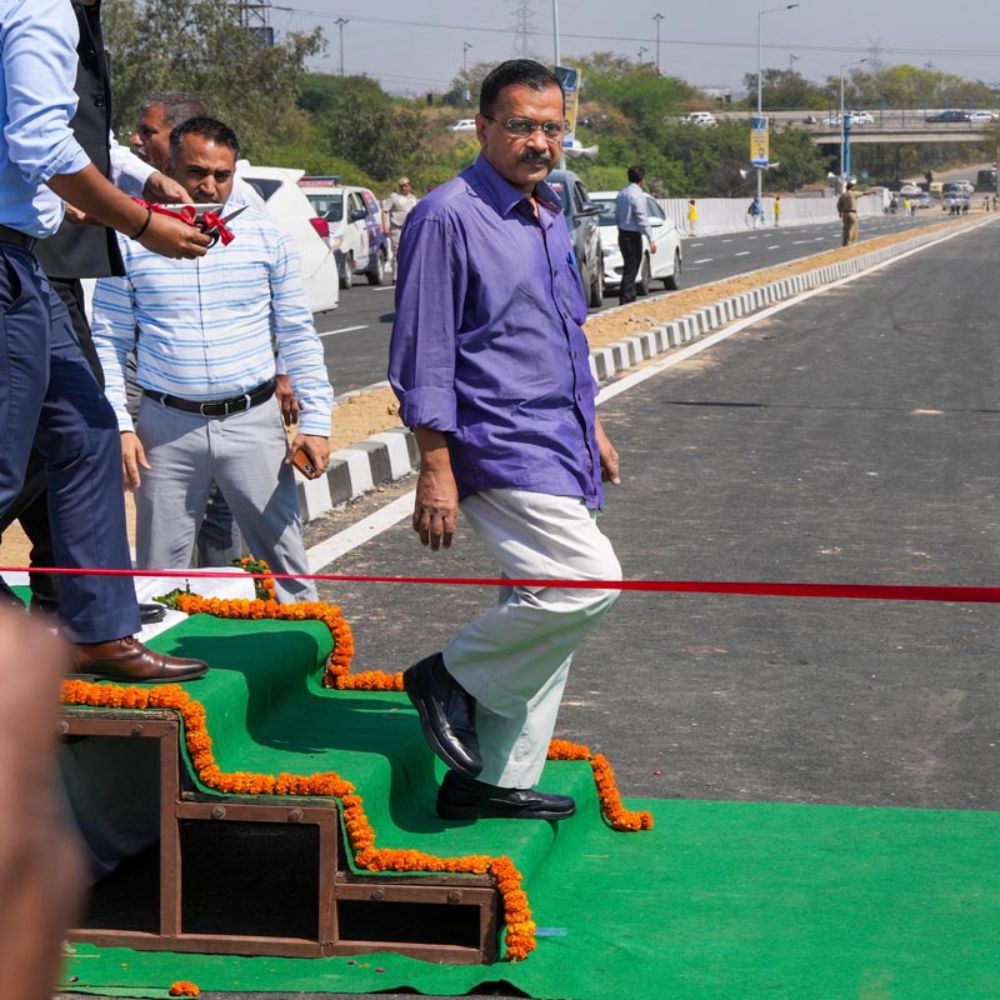 Arvind Kejriwal inaugurates the Ashram flyover expansion, to improve commuting between Noida, and Delhi-thumnail