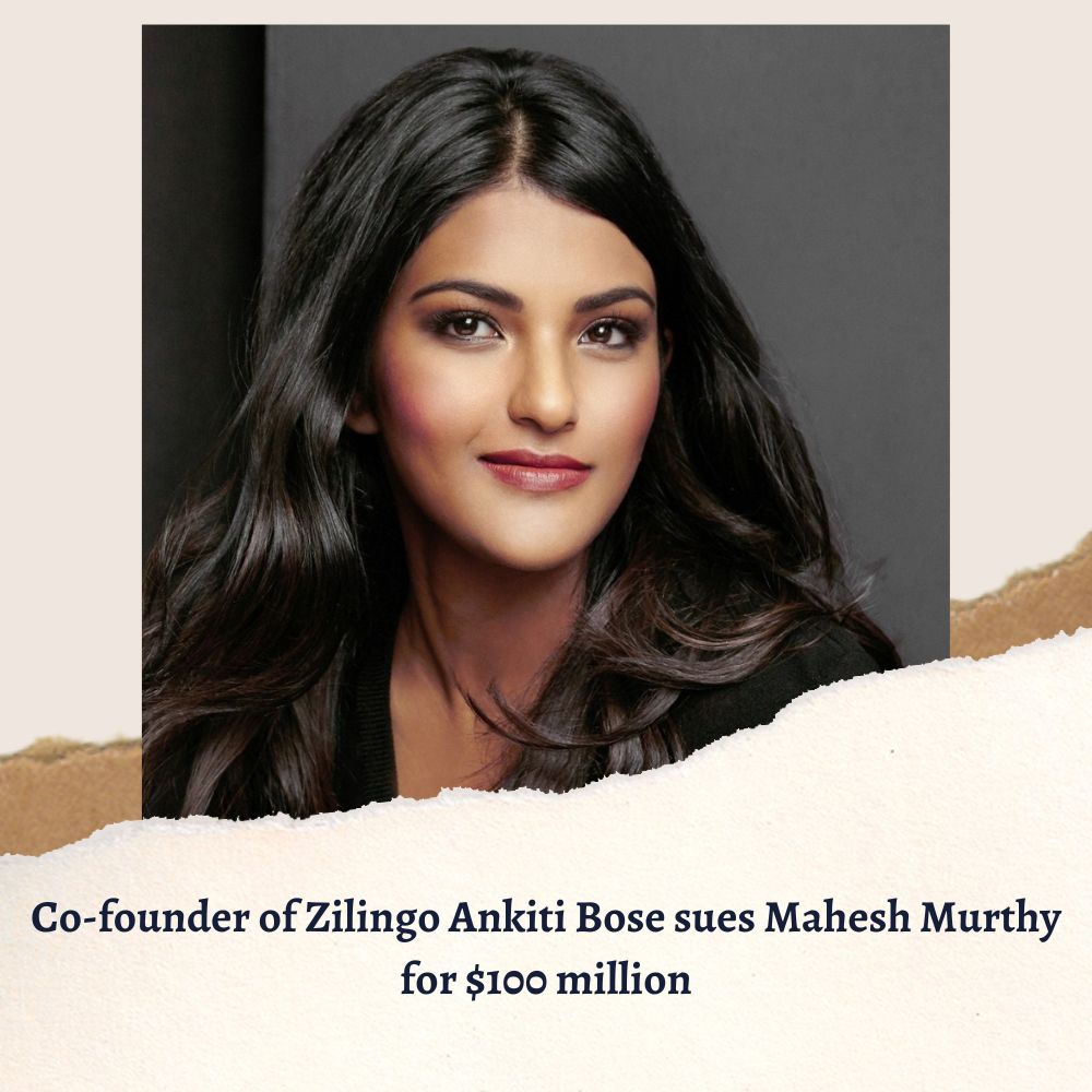 Co-founder of Zilingo Ankiti Bose sues Mahesh Murthy for $100 million-thumnail