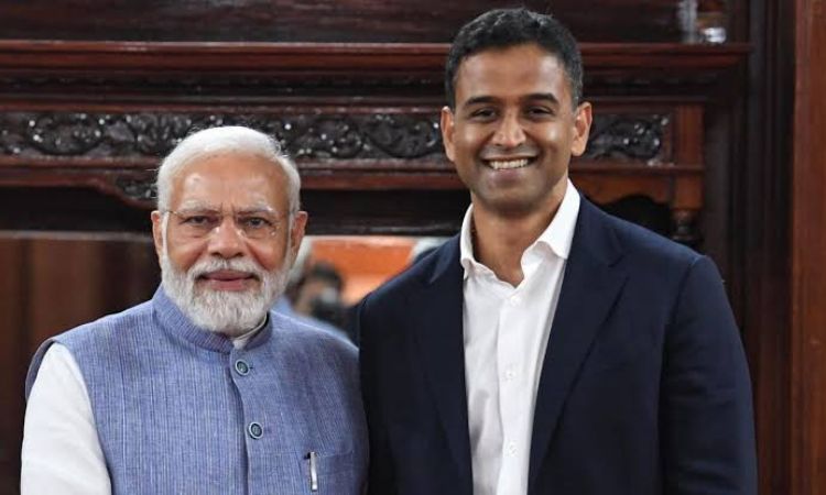 nithin Kamath’s with Modi ji