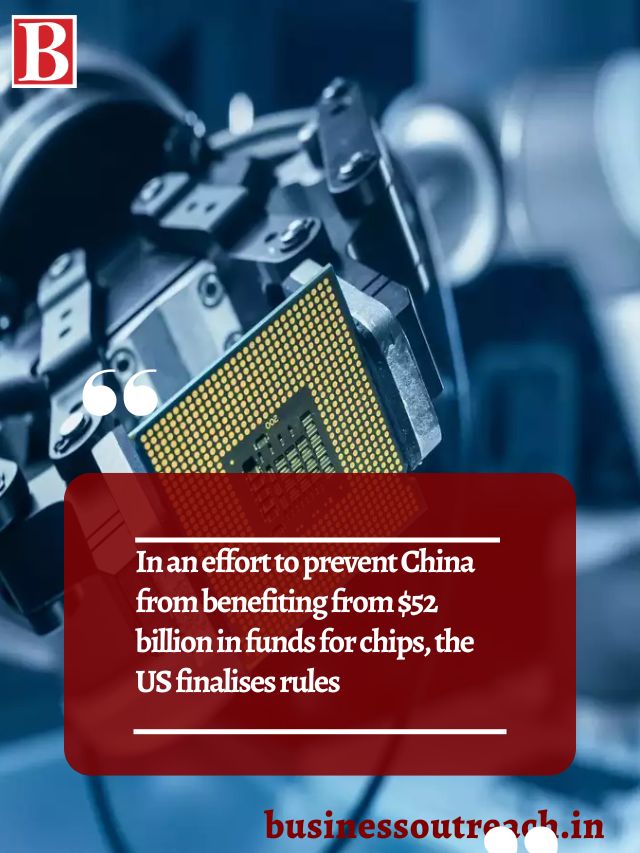 In an effort to prevent China from benefiting from 52 billion in funds for chips, the US