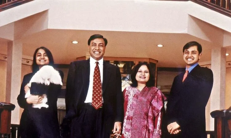 Lakshmi Mittal  and family