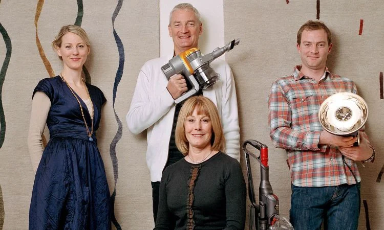 Sir James Dyson and family