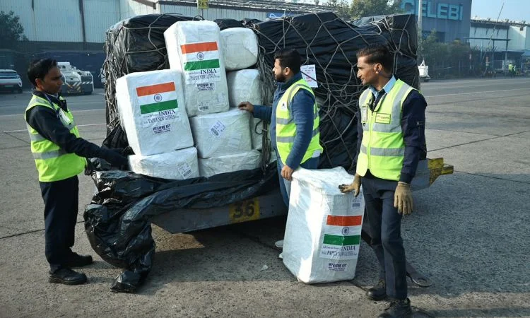 India Provides Relief Supplies
