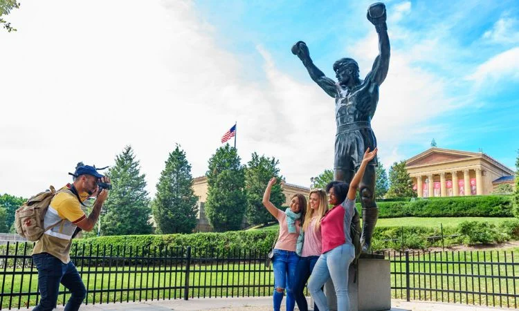 Steps & Rocky Statue