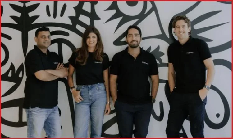 (left to right) ankit shah, sabine el najjar, aahan bhojani and peter may