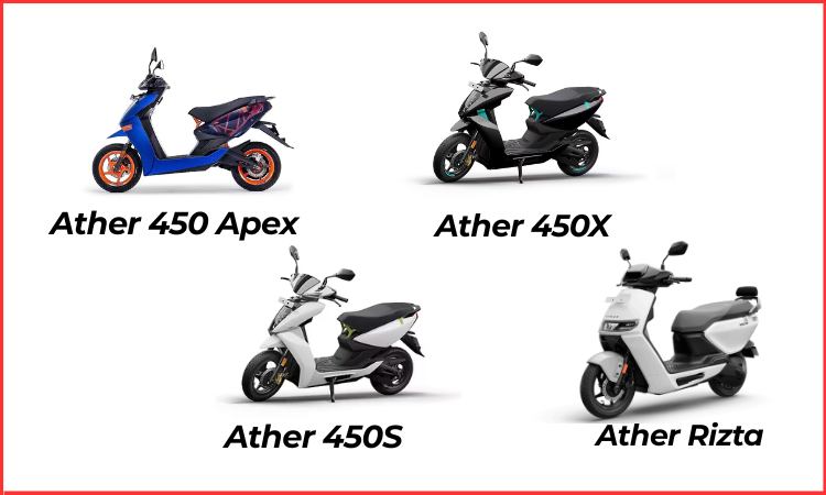 Ather electric vehicles