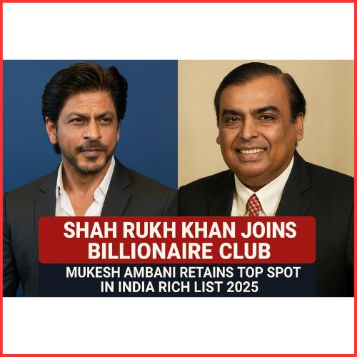 Shah Rukh Khan Joins Billionaire Club, Mukesh Ambani Retains Top Spot in India Rich List 2025-thumnail