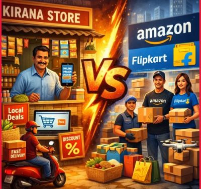 How Small Kirana Stores Are Competing With Amazon & Flipkart-thumnail
