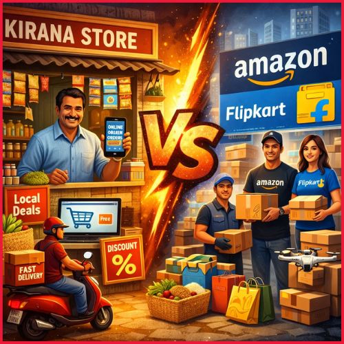 How Small Kirana Stores Are Competing With Amazon & Flipkart-thumnail