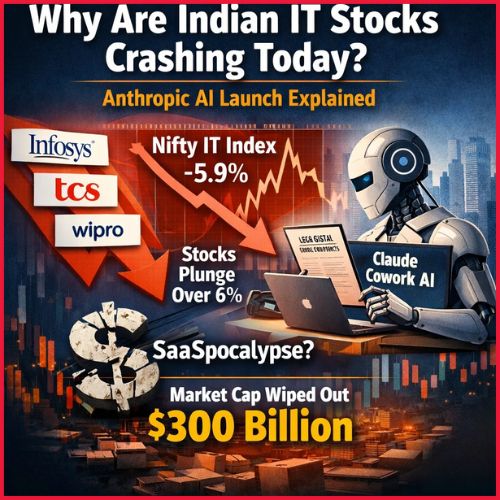 Why are Indian IT Stocks Crashing Today? Anthropic AI Launch Explained-thumnail