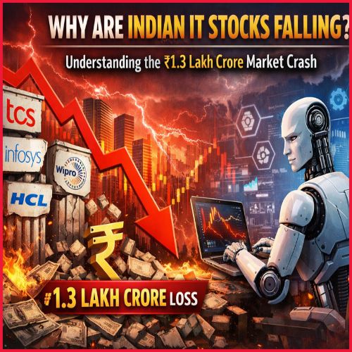 Why are Indian IT Stocks Falling? Understanding the ₹1.3 Lakh Crore Market Crash-thumnail