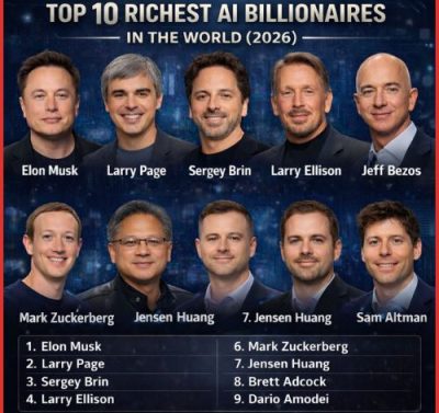 Top 10 Richest AI Billionaires in the World (2026) – Net Worth, Companies & Future Trends-thumnail