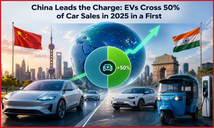 China EV sales 2025
