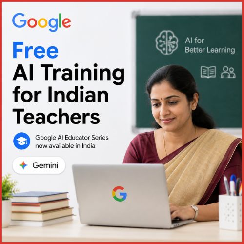 Indian teachers can now apply for free Google AI training-thumnail