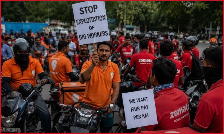 Gig worker strike in India