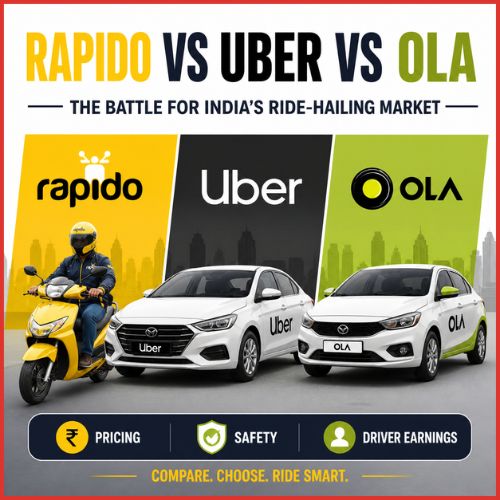 Rapido vs Uber vs Ola: The Battle for India’s Ride-Hailing Market-thumnail