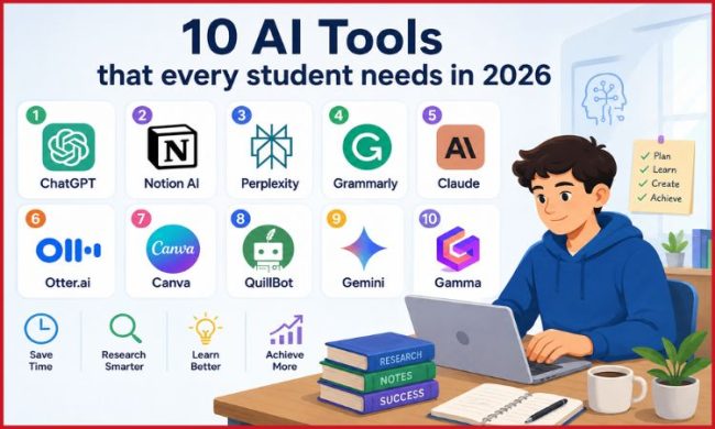 Best AI Tools for Students in 2026 to Study Smarter and Faster