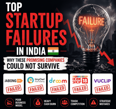 Top Startup Failures in India: Why These Promising Companies Could Not Survive-thumnail