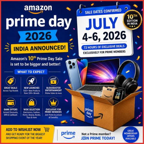 Amazon Prime Day Sale 2026 India Announced: Amazon’s 10th Prime Day Sale to Run from July 4 to July 6-thumnail