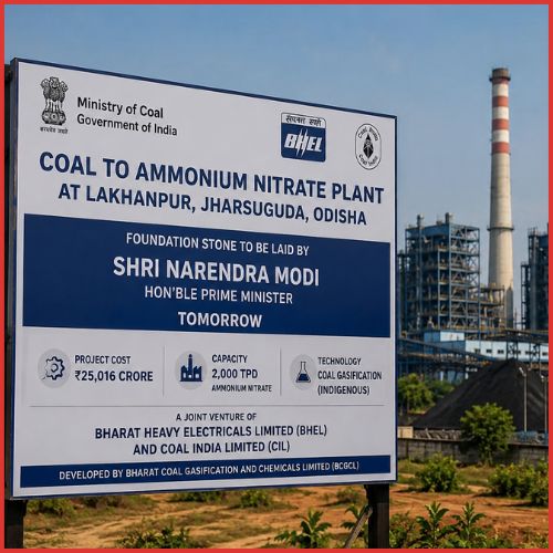 PM to lay foundation stone for ₹25,016-crore coal-to-ammonium nitrate plant in Odisha tomorrow -thumnail
