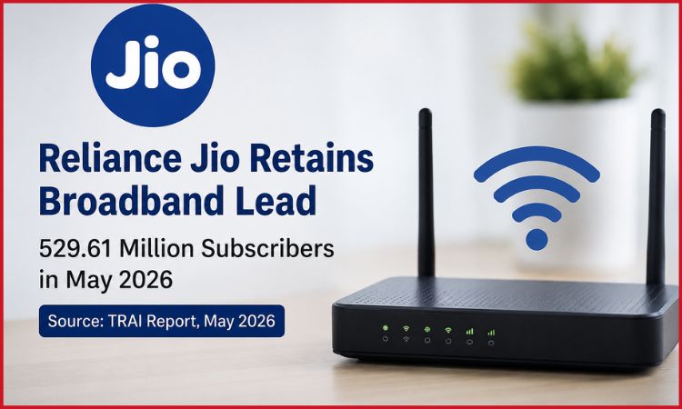 Jio broadband subscribers May 2026