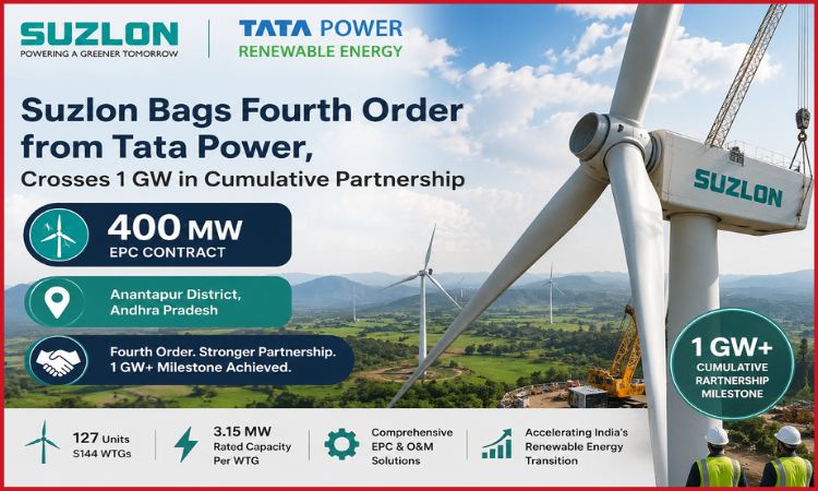 Suzlon 400 MW order from Tata Power
