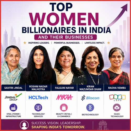 Top Women Billionaires in India and Their Businesses -thumnail