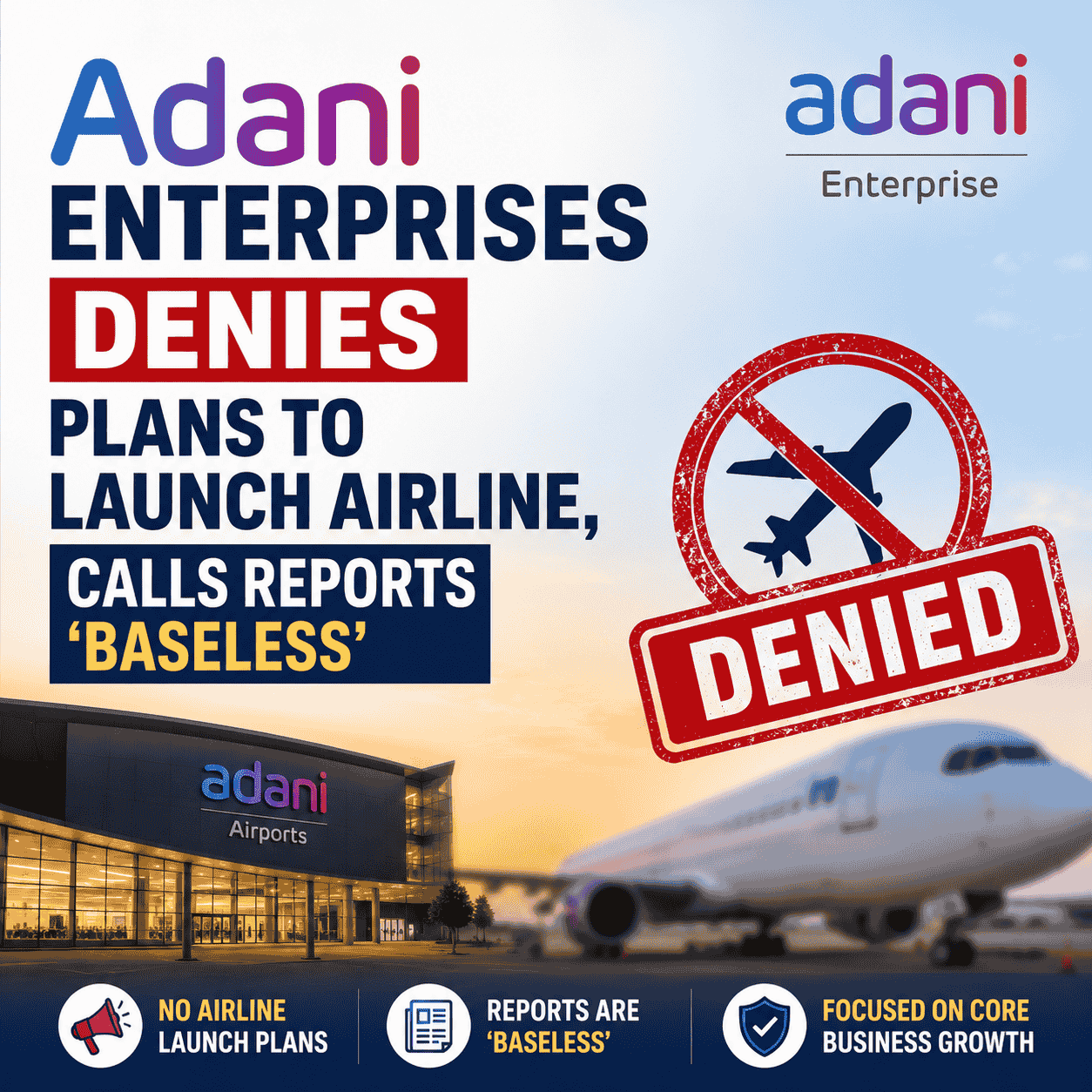 Adani Enterprises denies plans to launch airline, calls reports ‘baseless’-thumnail
