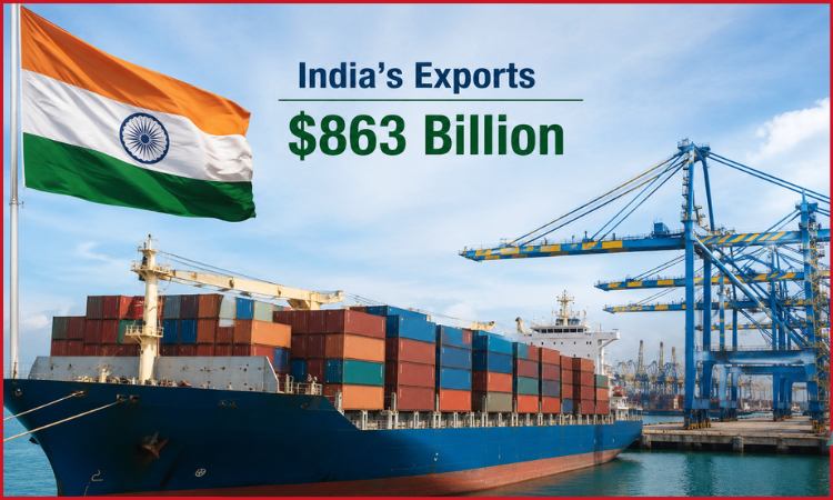 India exports record high