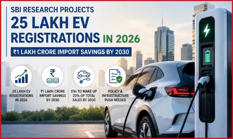 sbi research for india ev registrations 2026