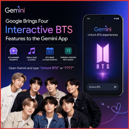 Google Brings Four Interactive BTS Features to the Gemini App-thumnail