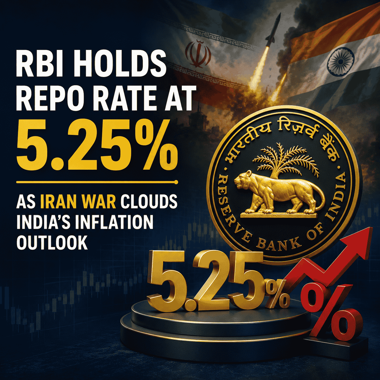 RBI Holds Repo Rate at 5.25% as Iran War Clouds India’s Inflation Outlook-thumnail
