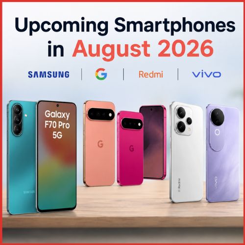 Upcoming Smartphones in August 2026: Samsung Galaxy F70 Pro, Pixel 11, Redmi Note 17 & Vivo V80-thumnail