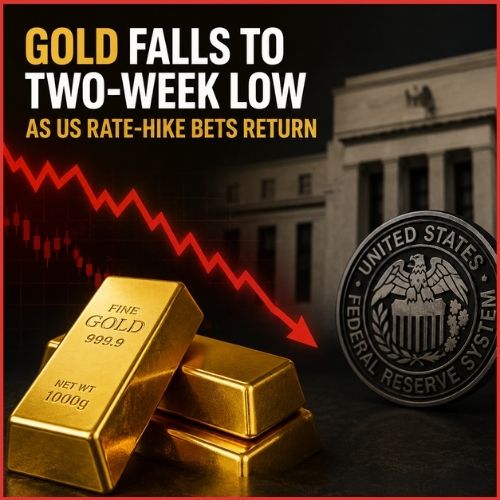 Gold Falls to Two-Week Low as US Rate-Hike Bets Return-thumnail