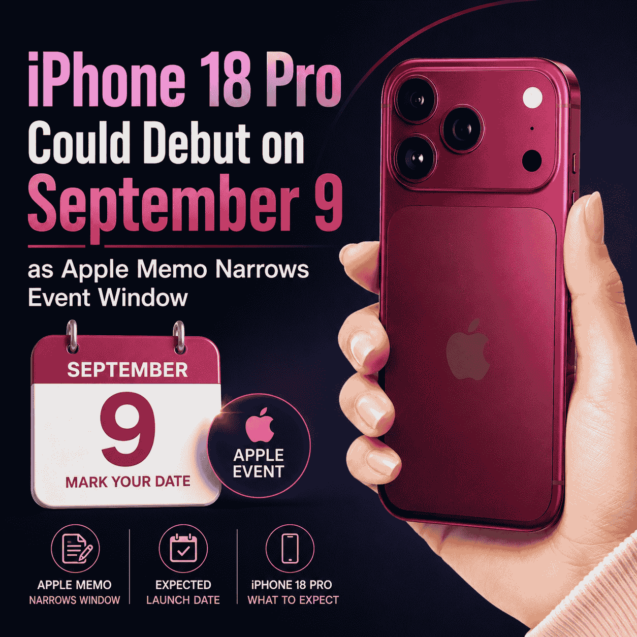 iPhone 18 Pro Could Debut on September 9 as Apple Memo Narrows Event Window-thumnail