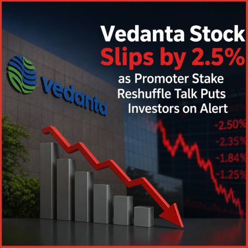 Vedanta Stock Slips by 2.5% as Promoter Stake Reshuffle Talk Puts Investors on Alert-thumnail
