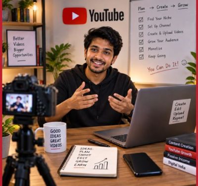 How to Start a YouTube Channel and Make Money in India (2026)-thumnail