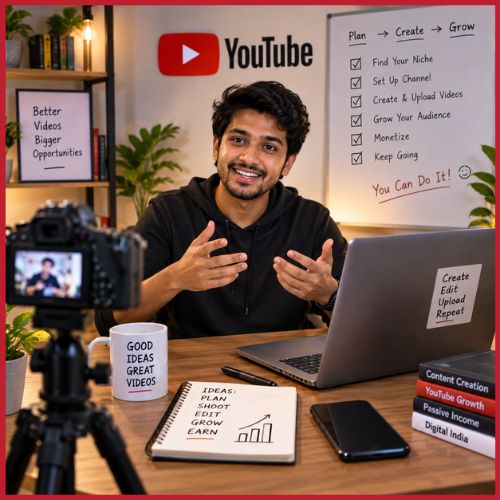 How to Start a YouTube Channel and Make Money in India (2026)-thumnail