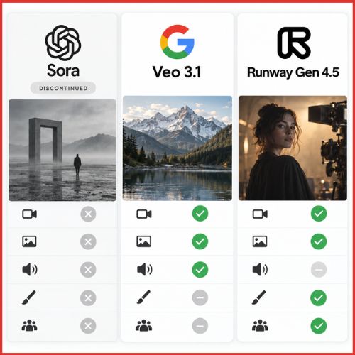 Sora vs Veo vs Runway: Which AI Video Generator Is Actually Best in 2026?-thumnail