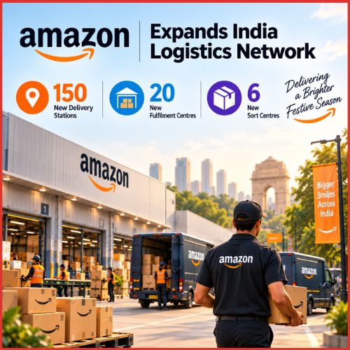 Amazon Expands India Logistics Network With 150 New Delivery Stations Ahead of Festive Season-thumnail