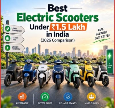 Best Electric Scooters Under ₹1.5 Lakh in India (2026 Comparison)-thumnail