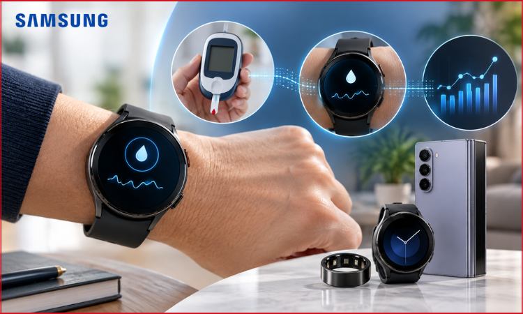 Samsung Galaxy Watch blood sugar monitoring