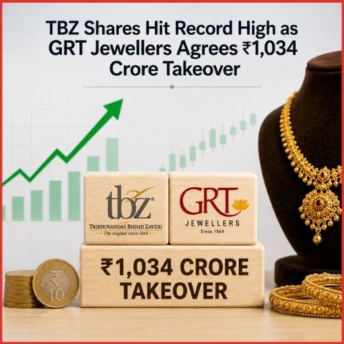 TBZ Shares Hit Record High as GRT Jewellers Agrees ₹1,034 Crore Takeover-thumnail