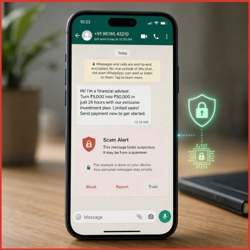 WhatsApp Tests On-Device Scam Alerts Without Reading Messages on Its Servers-thumnail
