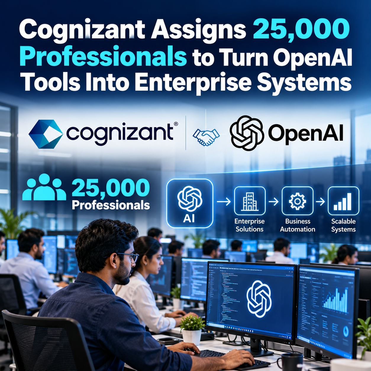 Cognizant Assigns 25,000 Professionals to Turn OpenAI Tools Into Enterprise Systems-thumnail