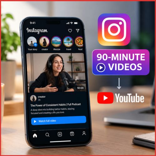 Instagram Tests 90-Minute Videos in Fresh Push to Challenge YouTube-thumnail