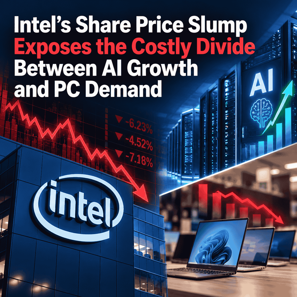 Intel’s Share Price Slump Exposes the Costly Divide Between AI Growth and PC Demand-thumnail