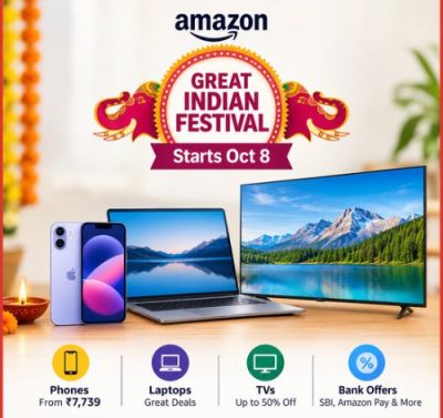 Amazon Great Indian Festival 2026 Starts October 8: iPhone 16 Deal Confirmed, Phones From ₹7,739-thumnail