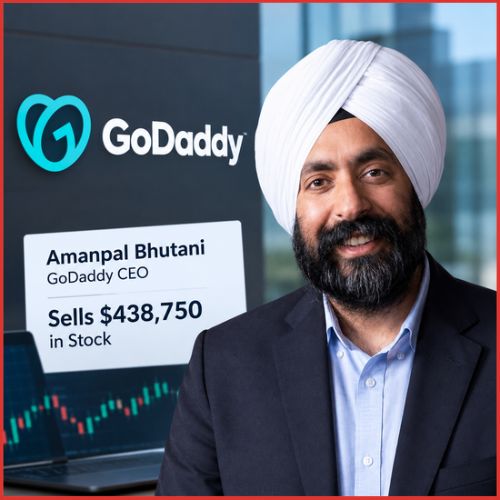 GoDaddy CEO Amanpal Bhutani Sells $438,750 in Stock Under Prearranged Trading Plan-thumnail